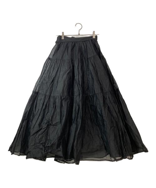 MARILYN MOON（マリリンムーン）MARILYN MOON (マリリンムーン) Deuxieme Classe (ドゥーズィエム クラス) 別注dramatic skirt ブラック サイズ:36 未使用品の古着・服飾アイテム