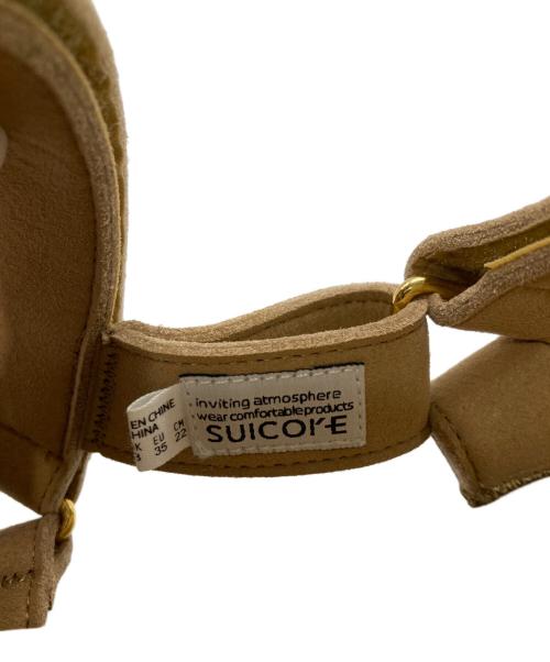 suicoke（スイコック）suicoke (スイコック) スエードサンダル ベージュ サイズ:4の古着・服飾アイテム