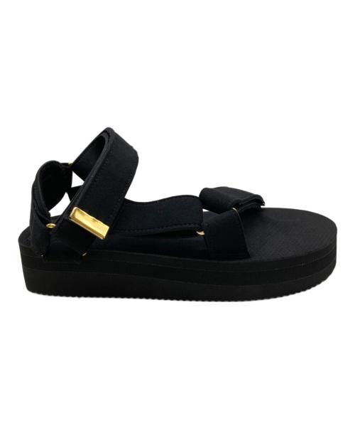 suicoke（スイコック）suicoke (スイコック) スエードサンダル ブラック サイズ:5の古着・服飾アイテム