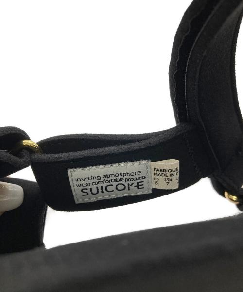 suicoke（スイコック）suicoke (スイコック) スエードサンダル ブラック サイズ:5の古着・服飾アイテム