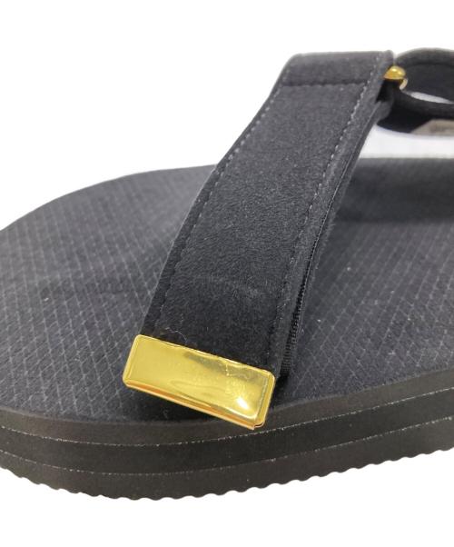 suicoke（スイコック）suicoke (スイコック) スエードサンダル ブラック サイズ:5の古着・服飾アイテム
