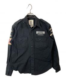 A BATHING APE（アベイシングエイプ）の古着「OLD セキュリティシャツ」｜ブラック