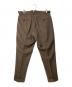 BERWICH (ベルウィッチ) TOMYトミー LoroPiana ウールシルクリネンメランジ2プリーツテーパードパンツ ブラウン サイズ:50：15000円