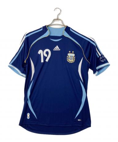  アルゼンチン代表　2006 ゲームシャツ　トレーニングシャツ　短丈 中古・古着通販】adidas (アディダス) アルゼンチン代表ゲームシャツ