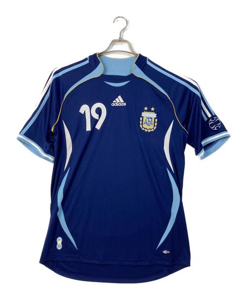 adidas（アディダス）adidas (アディダス) アルゼンチン代表ゲームシャツ 2006年シーズン メッシ ネイビー サイズ:XLの古着・服飾アイテム
