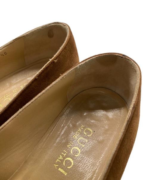 GUCCI（グッチ）GUCCI (グッチ) スエードバンブービットローファー ブラウン サイズ:36 1/2の古着・服飾アイテム