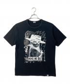 kolor/BEACONカラービーコン）の古着「プリントTシャツ」｜ブラック