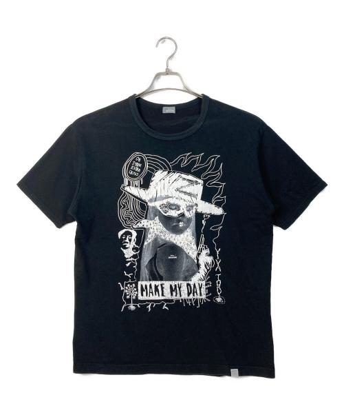 kolor/BEACON（カラービーコン）kolor/BEACON (カラービーコン) プリントTシャツ ブラック サイズ:2の古着・服飾アイテム