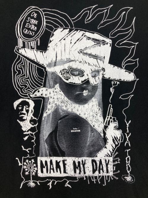 kolor/BEACON（カラービーコン）kolor/BEACON (カラービーコン) プリントTシャツ ブラック サイズ:2の古着・服飾アイテム