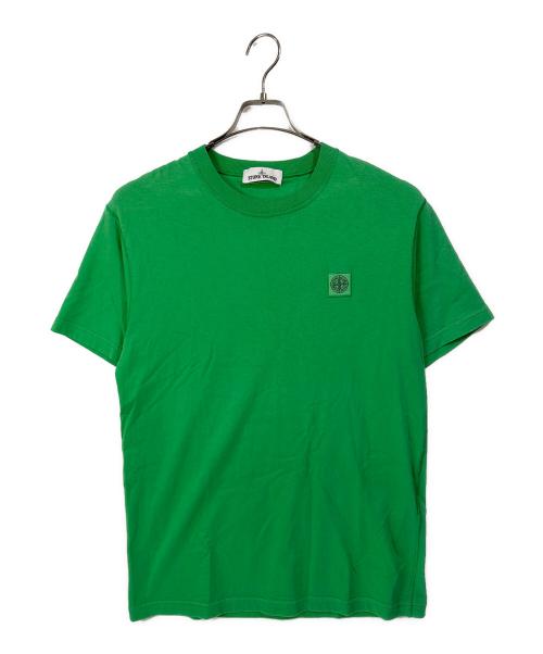 STONE ISLAND（ストーンアイランド）STONE ISLAND (ストーンアイランド) ロゴTシャツ グリーン サイズ:Ｌの古着・服飾アイテム