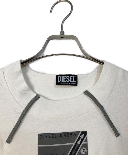 DIESEL（ディーゼル）DIESEL (ディーゼル) NFAE T-BEST 半袖Tシャツ ホワイト サイズ:Mの古着・服飾アイテム
