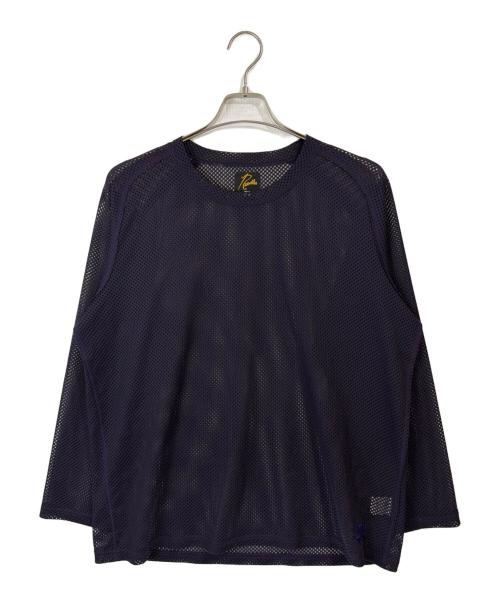 Needles（ニードルズ）Needles (ニードルズ) メッシュカットソー/L/S U-Neck Tee Raschel Lace ネイビー サイズ:Ｍの古着・服飾アイテム