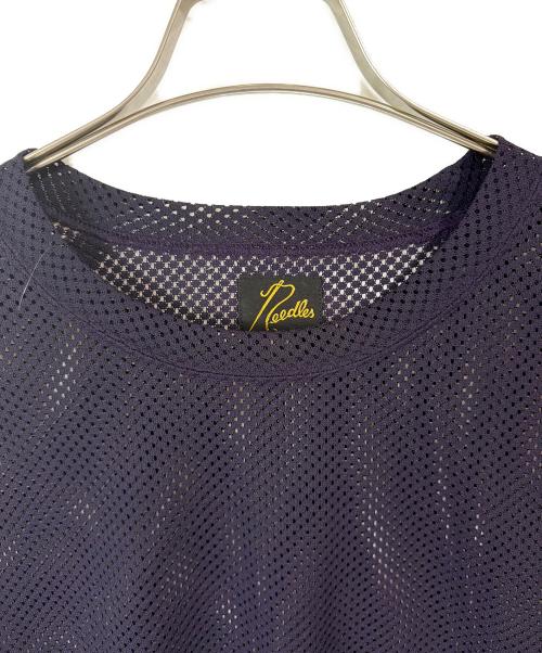 Needles（ニードルズ）Needles (ニードルズ) メッシュカットソー/L/S U-Neck Tee Raschel Lace ネイビー サイズ:Ｍの古着・服飾アイテム