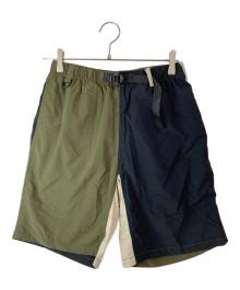 GRAMICCI×BEAMS（グラミチ×ビームス）の古着「別注切替ハーフパンツ」｜ブラック×グリーン