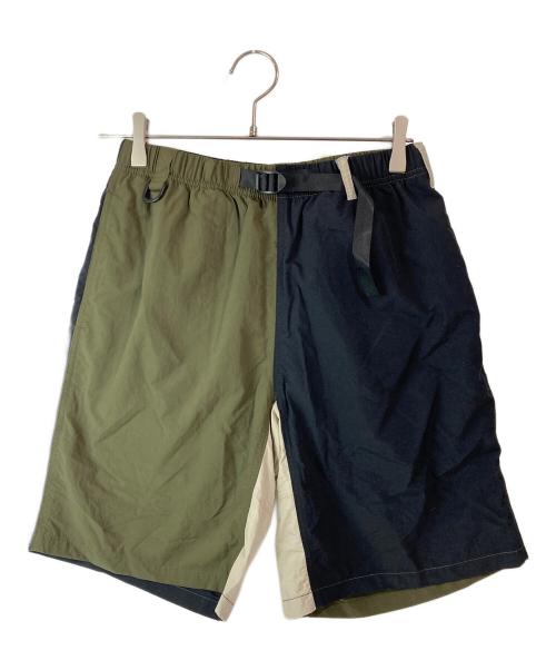 GRAMICCI（グラミチ）GRAMICCI (グラミチ) BEAMS (ビームス) 別注切替ハーフパンツ ブラック×グリーン サイズ:M 未使用品の古着・服飾アイテム