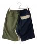 GRAMICCI (グラミチ) BEAMS (ビームス) 別注切替ハーフパンツ ブラック×グリーン サイズ:M 未使用品：7000円