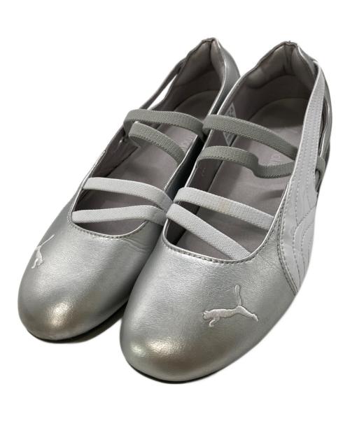 PUMA（プーマ）PUMA (プーマ) スピードキャット バレエ メタリック スニーカー シルバー サイズ:25.5の古着・服飾アイテム