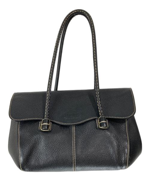 TOD'S（トッズ）TOD'S (トッズ) レザーバッグ ブラックの古着・服飾アイテム