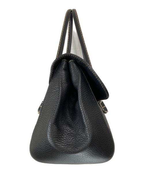 TOD'S（トッズ）TOD'S (トッズ) レザーバッグ ブラックの古着・服飾アイテム