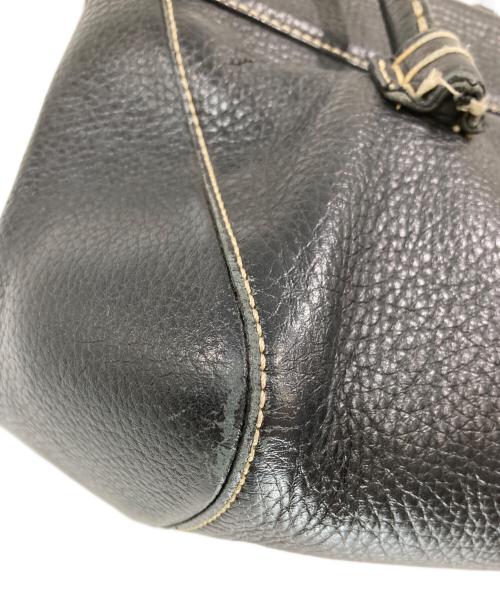 TOD'S（トッズ）TOD'S (トッズ) レザーバッグ ブラックの古着・服飾アイテム