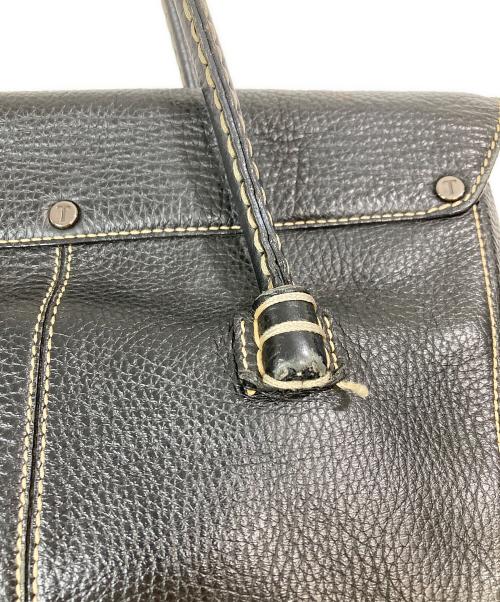 TOD'S（トッズ）TOD'S (トッズ) レザーバッグ ブラックの古着・服飾アイテム