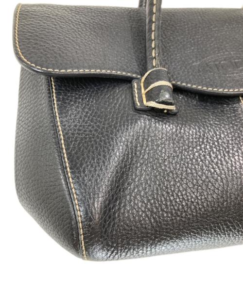 TOD'S（トッズ）TOD'S (トッズ) レザーバッグ ブラックの古着・服飾アイテム