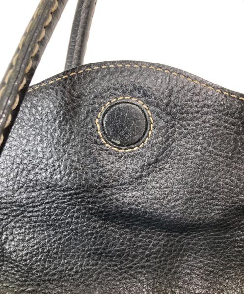 TOD'S（トッズ）TOD'S (トッズ) レザーバッグ ブラックの古着・服飾アイテム