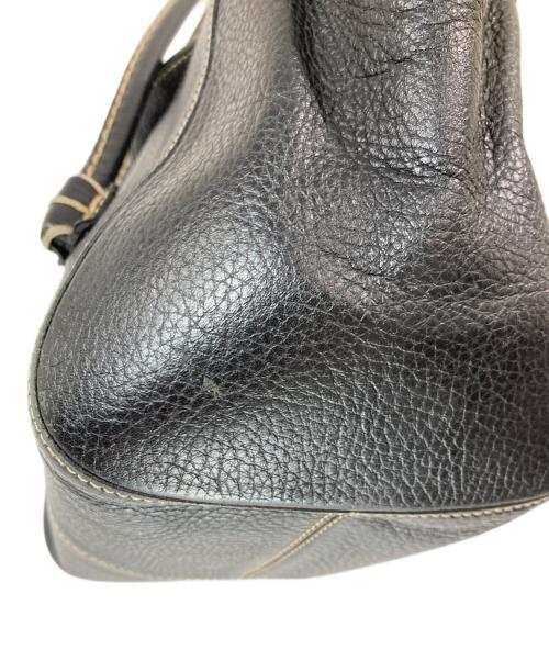 TOD'S（トッズ）TOD'S (トッズ) レザーバッグ ブラックの古着・服飾アイテム