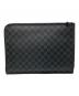 LOUIS VUITTON (ルイ ヴィトン) クラッチバッグ/ダミエ・グラフィット ポッシュ・ドキュマン/N48247 ブラック サイズ:フランス：35000円