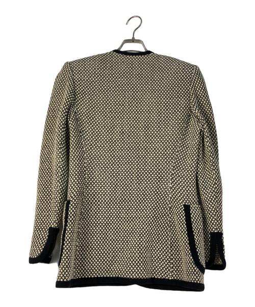 Christian Dior（クリスチャン ディオール）Christian Dior (クリスチャン ディオール) 格子カーディガン ベージュ サイズ:Sの古着・服飾アイテム