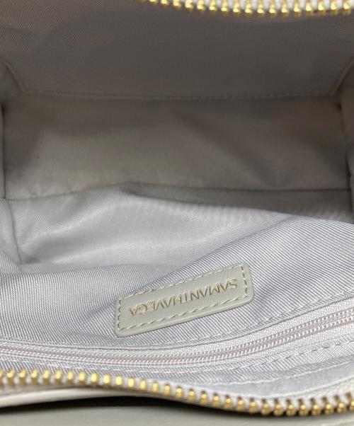 Samantha Vega（サマンサベガ）Samantha Vega (サマンサベガ) 2way パイピングフリルハンドバッグ(小） グレージュ 未使用品の古着・服飾アイテム