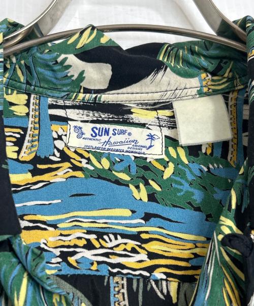 Sun Surf（サンサーフ）Sun Surf (サンサーフ) ココナッツ柄アロハシャツ グリーン サイズ:不明の古着・服飾アイテム