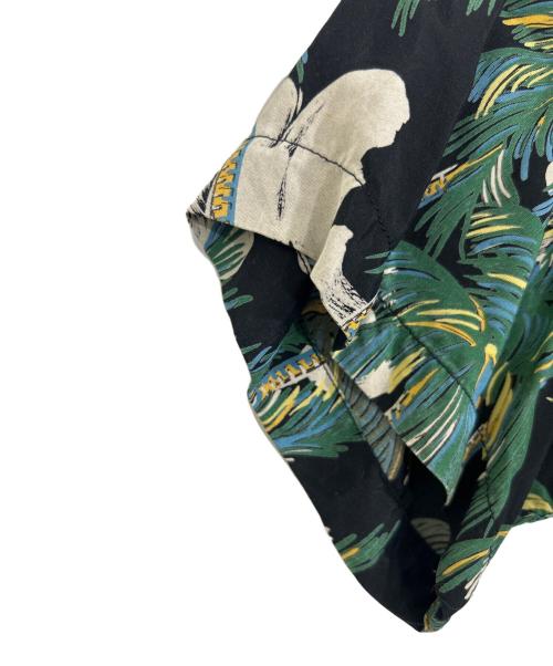 Sun Surf（サンサーフ）Sun Surf (サンサーフ) ココナッツ柄アロハシャツ グリーン サイズ:不明の古着・服飾アイテム
