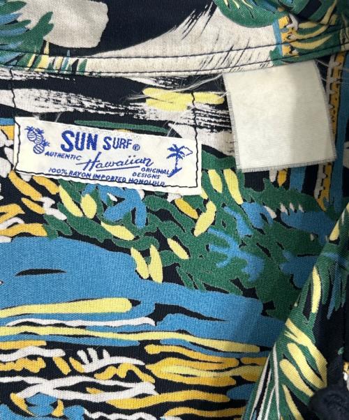 Sun Surf（サンサーフ）Sun Surf (サンサーフ) ココナッツ柄アロハシャツ グリーン サイズ:不明の古着・服飾アイテム