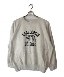 CHALLENGER（チャレンジャー）の古着「WOLF COLLEGE C/N SWEAT」｜ベージュ