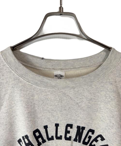 CHALLENGER（チャレンジャー）CHALLENGER (チャレンジャー) WOLF COLLEGE C/N SWEAT ベージュ サイズ:XLの古着・服飾アイテム