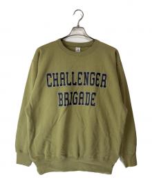 CHALLENGER（チャレンジャー）の古着「COLLEGE LOGO C/N SWEAT」｜カーキ