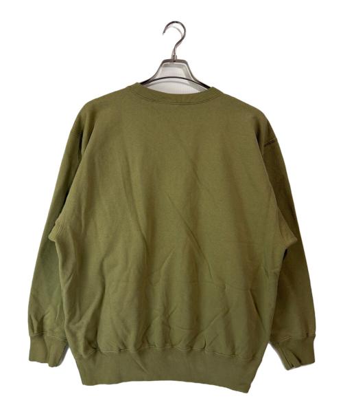 CHALLENGER（チャレンジャー）CHALLENGER (チャレンジャー) COLLEGE LOGO C/N SWEAT カーキ サイズ:Lの古着・服飾アイテム