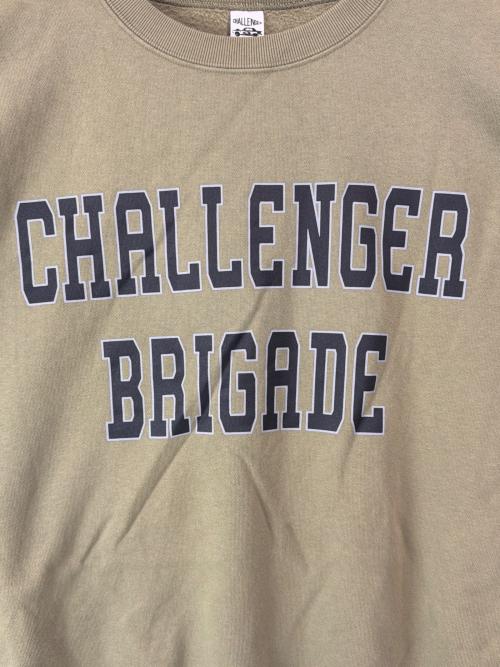 CHALLENGER（チャレンジャー）CHALLENGER (チャレンジャー) COLLEGE LOGO C/N SWEAT カーキ サイズ:Lの古着・服飾アイテム