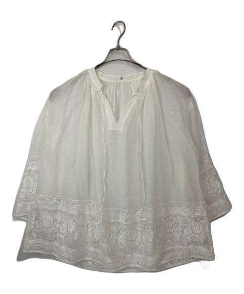 IENA（イエナ）IENA (イエナ) ラミーチャーチブラウス ホワイト サイズ:FREEの古着・服飾アイテム