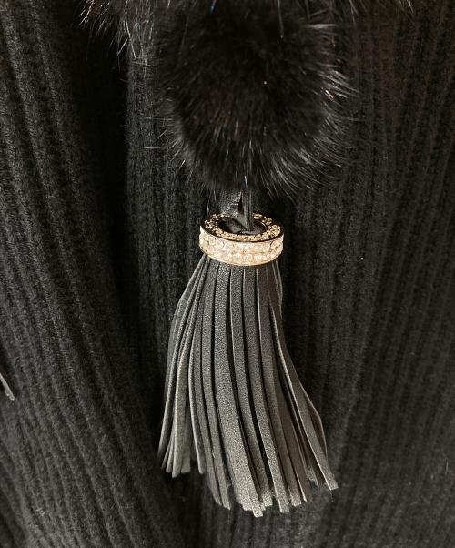 Agnona（アニオナ）Agnona (アニオナ) カシミヤガウンカーディガン ブラック サイズ:Ｓの古着・服飾アイテム