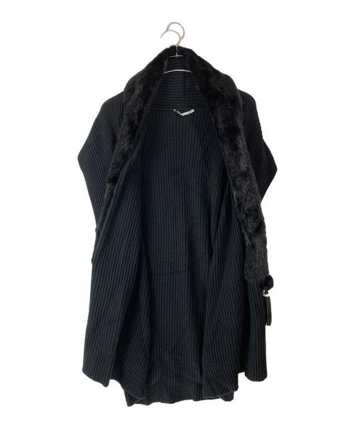 Agnona（アニオナ）Agnona (アニオナ) カシミヤガウンカーディガン ブラック サイズ:Ｓの古着・服飾アイテム