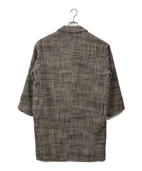 Lisiere（リジェール）Lisière (リジェール) CHECK W COAT チェックダブルコート ベージュ サイズ:FREEの古着・服飾アイテム
