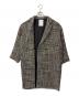 中古・古着 Lisière (リジェール) CHECK W COAT チェックダブルコート ベージュ サイズ:FREE：45000円