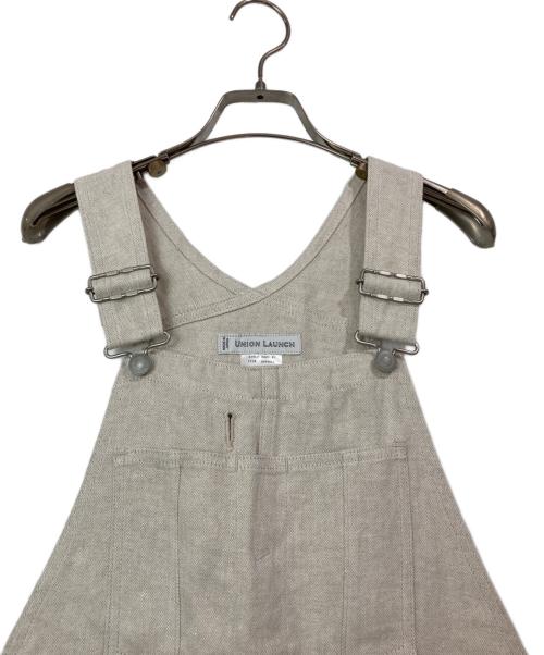 UNION LAUNCH（ユニオンランチ）UNION LAUNCH (ユニオンランチ) ロンハーマン別注 リネンオーバーオール アイボリー サイズ:SIZE 036［036－038］ 未使用品の古着・服飾アイテム