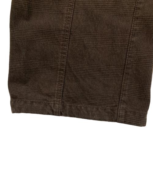 PPFM（ピーピーエフエム）PPFM (ピーピーエフエム) ギミックチェックカーゴパンツ ブラウン サイズ:Mの古着・服飾アイテム