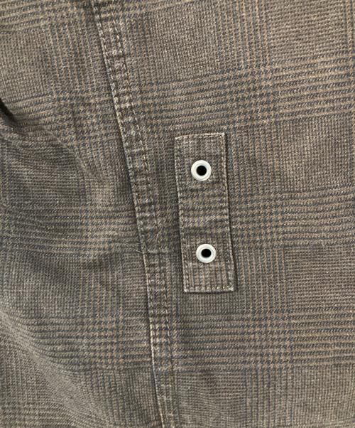PPFM（ピーピーエフエム）PPFM (ピーピーエフエム) ギミックチェックカーゴパンツ ブラウン サイズ:Mの古着・服飾アイテム