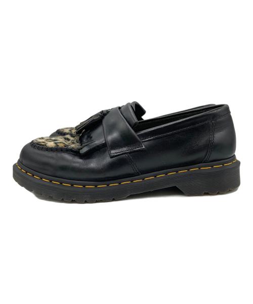Dr.Martens（ドクターマーチン）Dr.Martens (ドクターマーチン) レオパード タッセル ローファー ブラック サイズ: UK9の古着・服飾アイテム