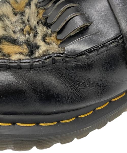Dr.Martens（ドクターマーチン）Dr.Martens (ドクターマーチン) レオパード タッセル ローファー ブラック サイズ: UK9の古着・服飾アイテム