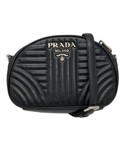 PRADA（プラダ）PRADA (プラダ) ダイアグラムチェーンショルダーバッグ ブラックの古着・服飾アイテム
